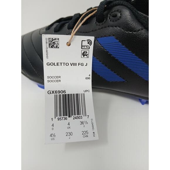 Adidas Kids Soccer Goletto VIII FG J Ground Cleats Kids Size 4.5 GX6906 New Tags - Picture 10 of 11